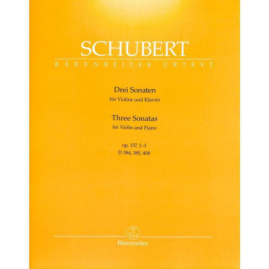 Schubert, Franz - 3 Sonaten op.137,1-3 - Noten für Violine und Klavier 5606