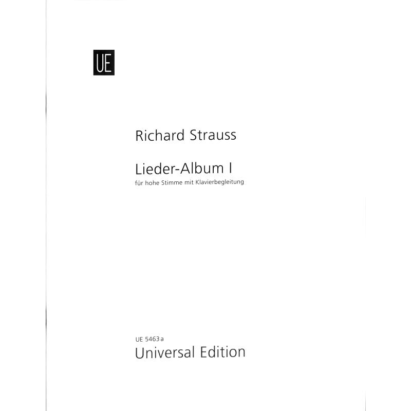 Strauss, Richard: Lieder-Album Band 1 - Noten für Gesang hohe Stimme und Klavier