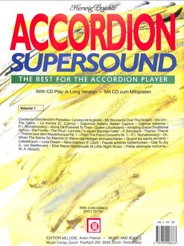 Accordion Supersound vol. 1 - Noten für Akkordeon ( + CD)