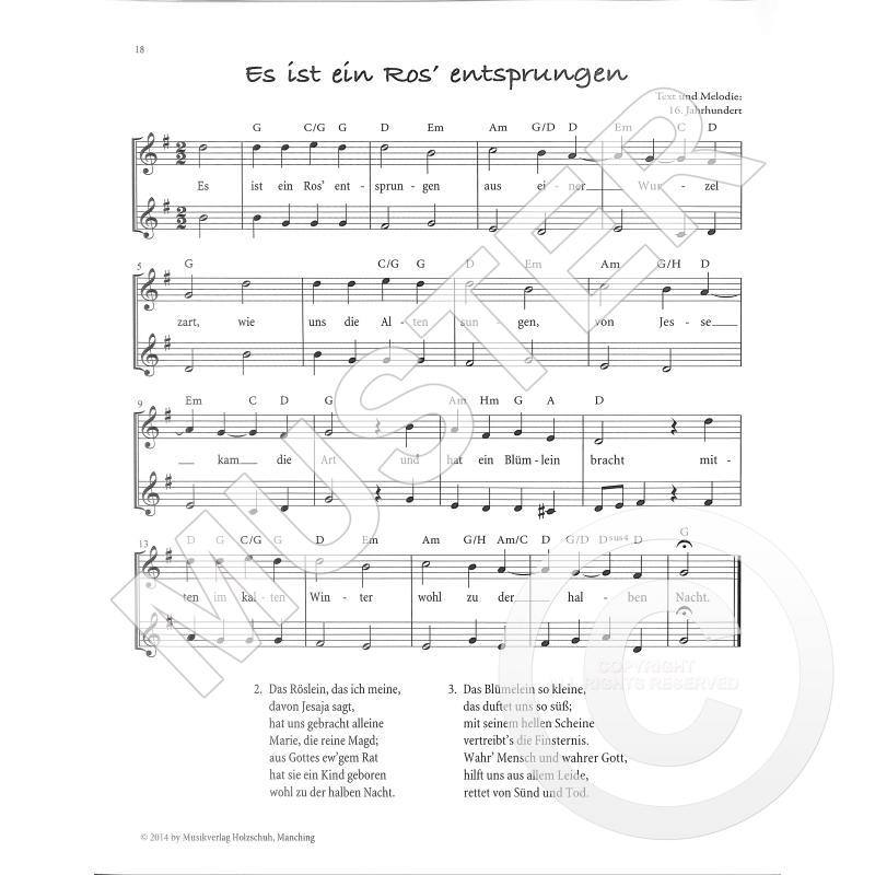 Jede Menge Flötentöne - Flötenweihnacht - Noten für 1-2 Sopranblockflöten 3646